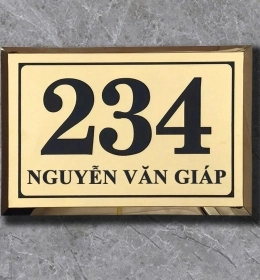 Biển số nhà 1