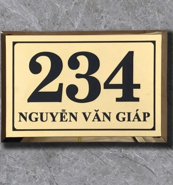 Biển số nhà 1