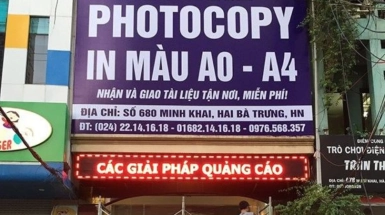 Đơn Vị Làm Biển Quảng Cáo Photocopy Uy Tín tại Hà Nội